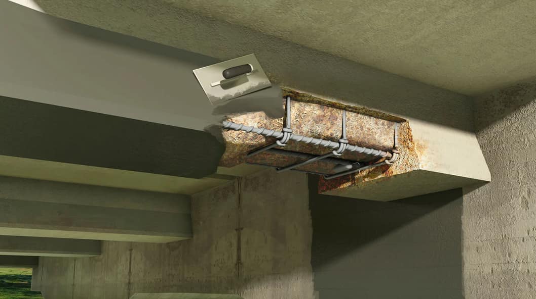 spalling concrete ceiling repairs